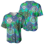 NAIDOC 50 Years of Deadly Baseball Jersey Sea Turtle Aboriginal Dot Art