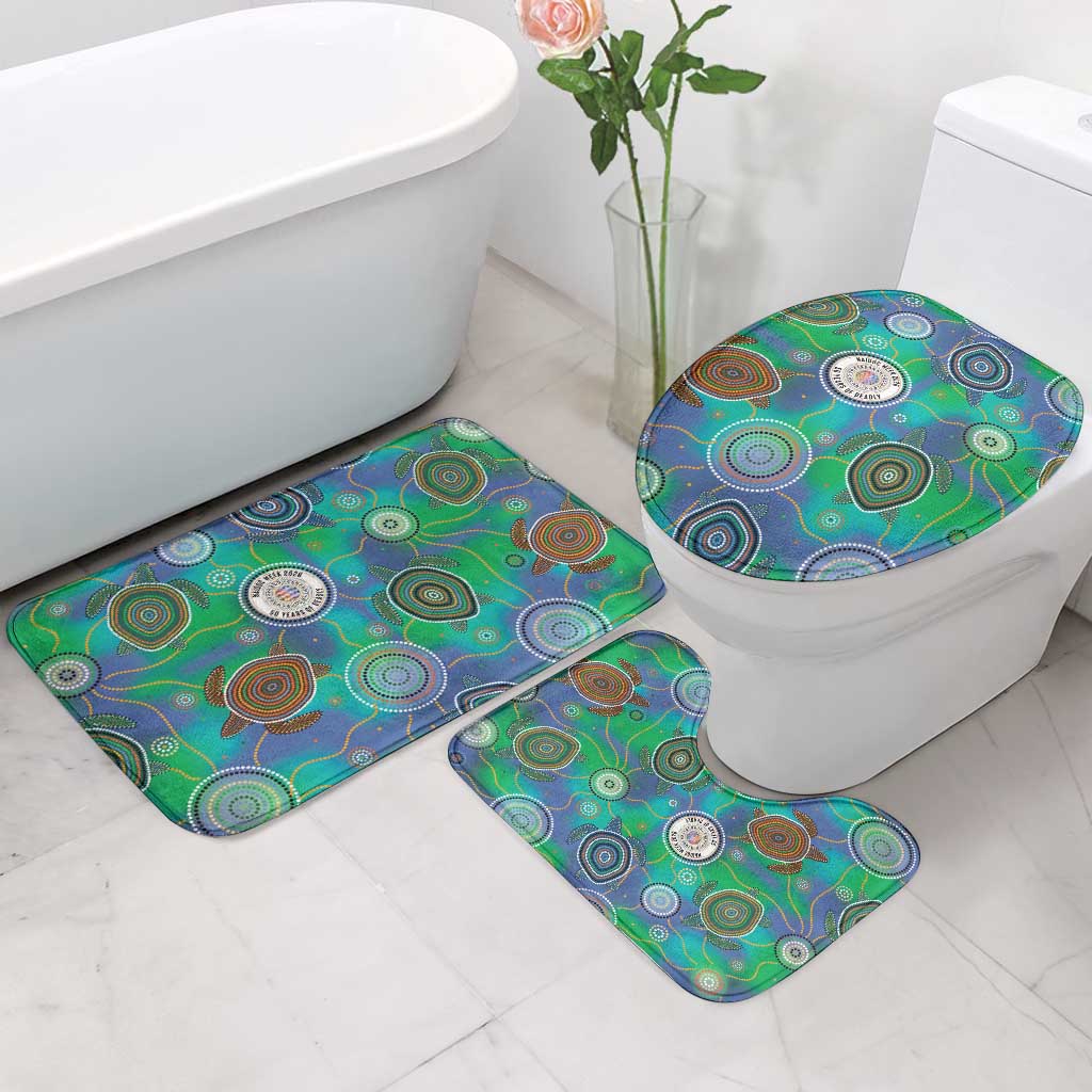 NAIDOC 50 Years of Deadly Bathroom Set Sea Turtle Aboriginal Dot Art