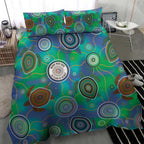NAIDOC 50 Years of Deadly Bedding Set Sea Turtle Aboriginal Dot Art
