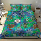 NAIDOC 50 Years of Deadly Bedding Set Sea Turtle Aboriginal Dot Art