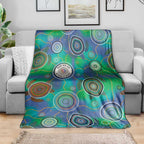 NAIDOC 50 Years of Deadly Blanket Sea Turtle Aboriginal Dot Art
