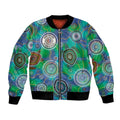 NAIDOC 50 Years of Deadly Bomber Jacket Sea Turtle Aboriginal Dot Art