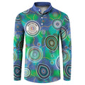 NAIDOC 50 Years of Deadly Button Sweatshirt Sea Turtle Aboriginal Dot Art