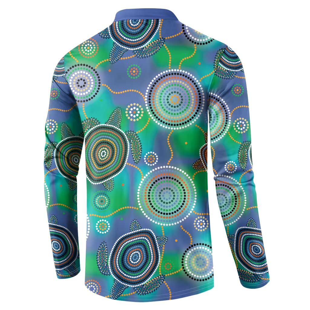 NAIDOC 50 Years of Deadly Button Sweatshirt Sea Turtle Aboriginal Dot Art