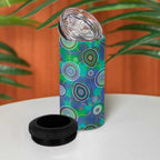 NAIDOC 50 Years of Deadly 4 in 1 Can Cooler Tumbler Sea Turtle Aboriginal Dot Art