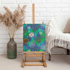 NAIDOC 50 Years of Deadly Canvas Wall Art Sea Turtle Aboriginal Dot Art