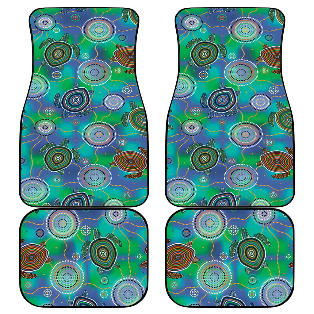 NAIDOC 50 Years of Deadly Car Mats Sea Turtle Aboriginal Dot Art