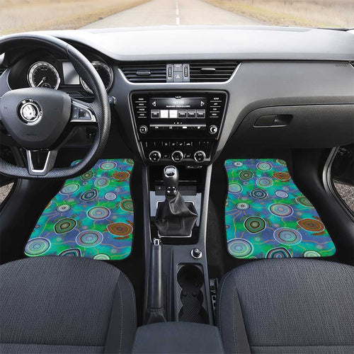 NAIDOC 50 Years of Deadly Car Mats Sea Turtle Aboriginal Dot Art