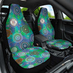 NAIDOC 50 Years of Deadly Car Seat Cover Sea Turtle Aboriginal Dot Art