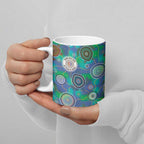 NAIDOC 50 Years of Deadly Ceramic Mug Sea Turtle Aboriginal Dot Art