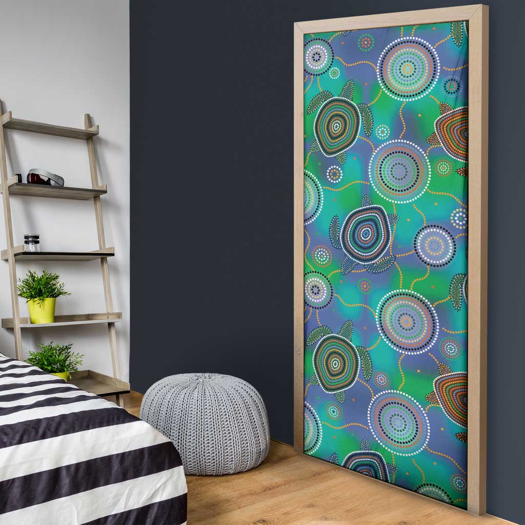 NAIDOC 50 Years of Deadly Door Cover Sea Turtle Aboriginal Dot Art