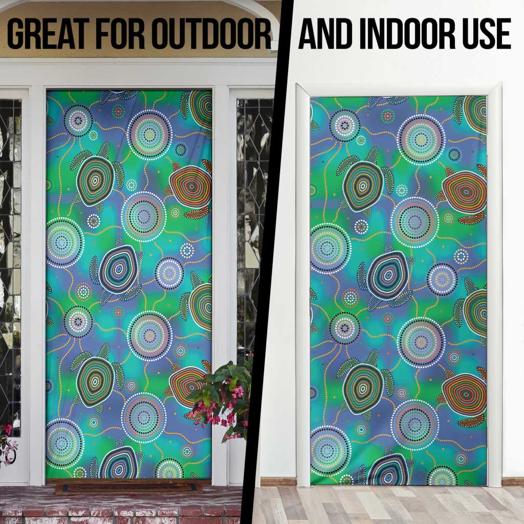 NAIDOC 50 Years of Deadly Door Cover Sea Turtle Aboriginal Dot Art
