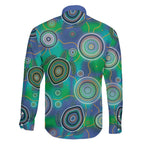 NAIDOC 50 Years of Deadly Family Matching Puletasi and Hawaiian Shirt Sea Turtle Aboriginal Dot Art