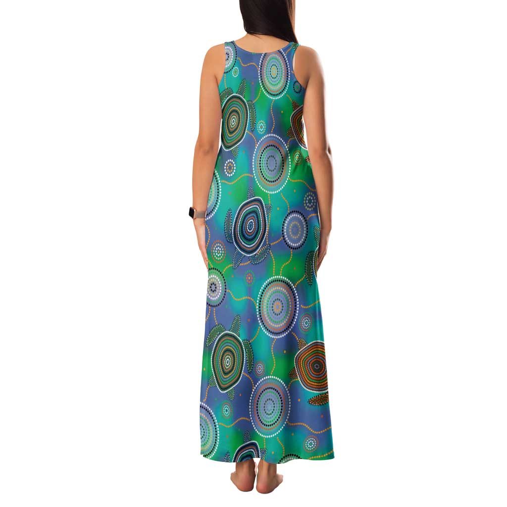 NAIDOC 50 Years of Deadly Family Matching Tank Maxi Dress and Hawaiian Shirt Sea Turtle Aboriginal Dot Art