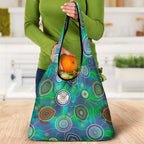 NAIDOC 50 Years of Deadly Grocery Bag Sea Turtle Aboriginal Dot Art