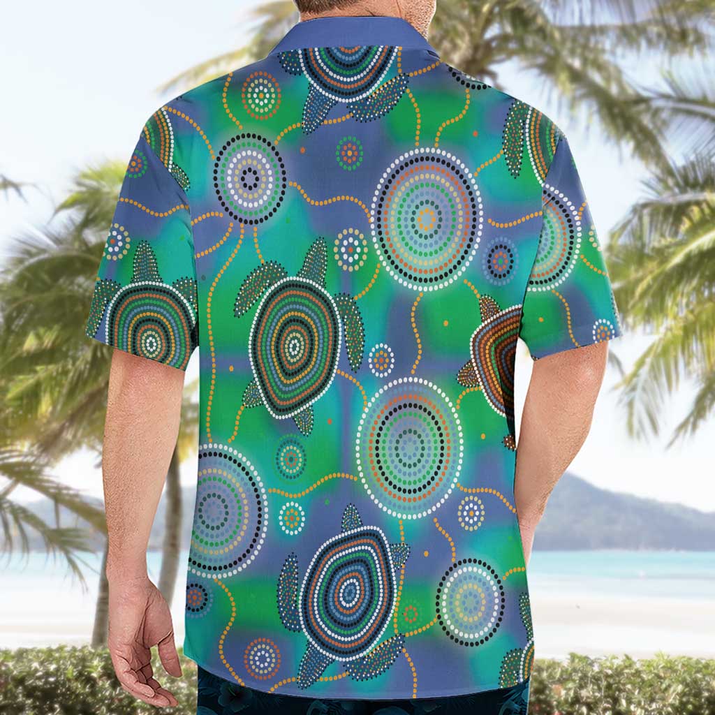 NAIDOC 50 Years of Deadly Hawaiian Shirt Sea Turtle Aboriginal Dot Art
