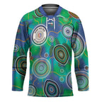 NAIDOC 50 Years of Deadly Hockey Jersey Sea Turtle Aboriginal Dot Art