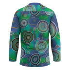 NAIDOC 50 Years of Deadly Hockey Jersey Sea Turtle Aboriginal Dot Art