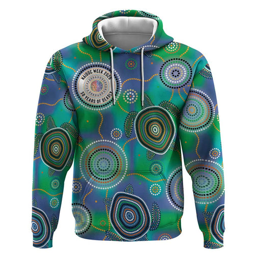 NAIDOC 50 Years of Deadly Hoodie Sea Turtle Aboriginal Dot Art