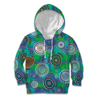 NAIDOC 50 Years of Deadly Kid Hoodie Sea Turtle Aboriginal Dot Art