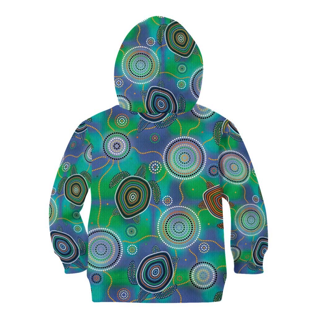 NAIDOC 50 Years of Deadly Kid Hoodie Sea Turtle Aboriginal Dot Art