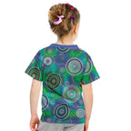 NAIDOC 50 Years of Deadly Kid T Shirt Sea Turtle Aboriginal Dot Art