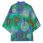 NAIDOC 50 Years of Deadly Kimono Sea Turtle Aboriginal Dot Art