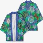 NAIDOC 50 Years of Deadly Kimono Sea Turtle Aboriginal Dot Art