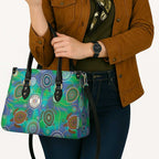 NAIDOC 50 Years of Deadly Leather Bag Sea Turtle Aboriginal Dot Art
