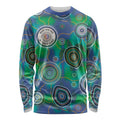 NAIDOC 50 Years of Deadly Long Sleeve Shirt Sea Turtle Aboriginal Dot Art
