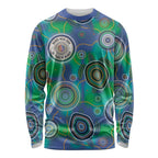 NAIDOC 50 Years of Deadly Long Sleeve Shirt Sea Turtle Aboriginal Dot Art