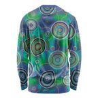 NAIDOC 50 Years of Deadly Long Sleeve Shirt Sea Turtle Aboriginal Dot Art