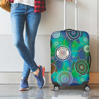 NAIDOC 50 Years of Deadly Luggage Cover Sea Turtle Aboriginal Dot Art
