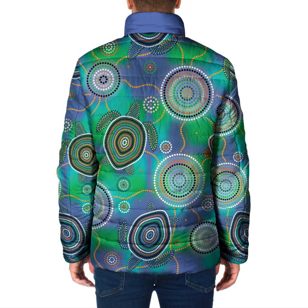 NAIDOC 50 Years of Deadly Padded Jacket Sea Turtle Aboriginal Dot Art