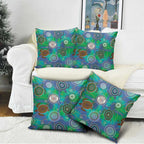 NAIDOC 50 Years of Deadly Pillow Cover Sea Turtle Aboriginal Dot Art