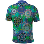 NAIDOC 50 Years of Deadly Polo Shirt Sea Turtle Aboriginal Dot Art