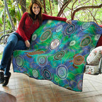 NAIDOC 50 Years of Deadly Quilt Sea Turtle Aboriginal Dot Art