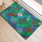 NAIDOC 50 Years of Deadly Rubber Doormat Sea Turtle Aboriginal Dot Art