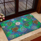NAIDOC 50 Years of Deadly Rubber Doormat Sea Turtle Aboriginal Dot Art