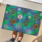 NAIDOC 50 Years of Deadly Rubber Doormat Sea Turtle Aboriginal Dot Art