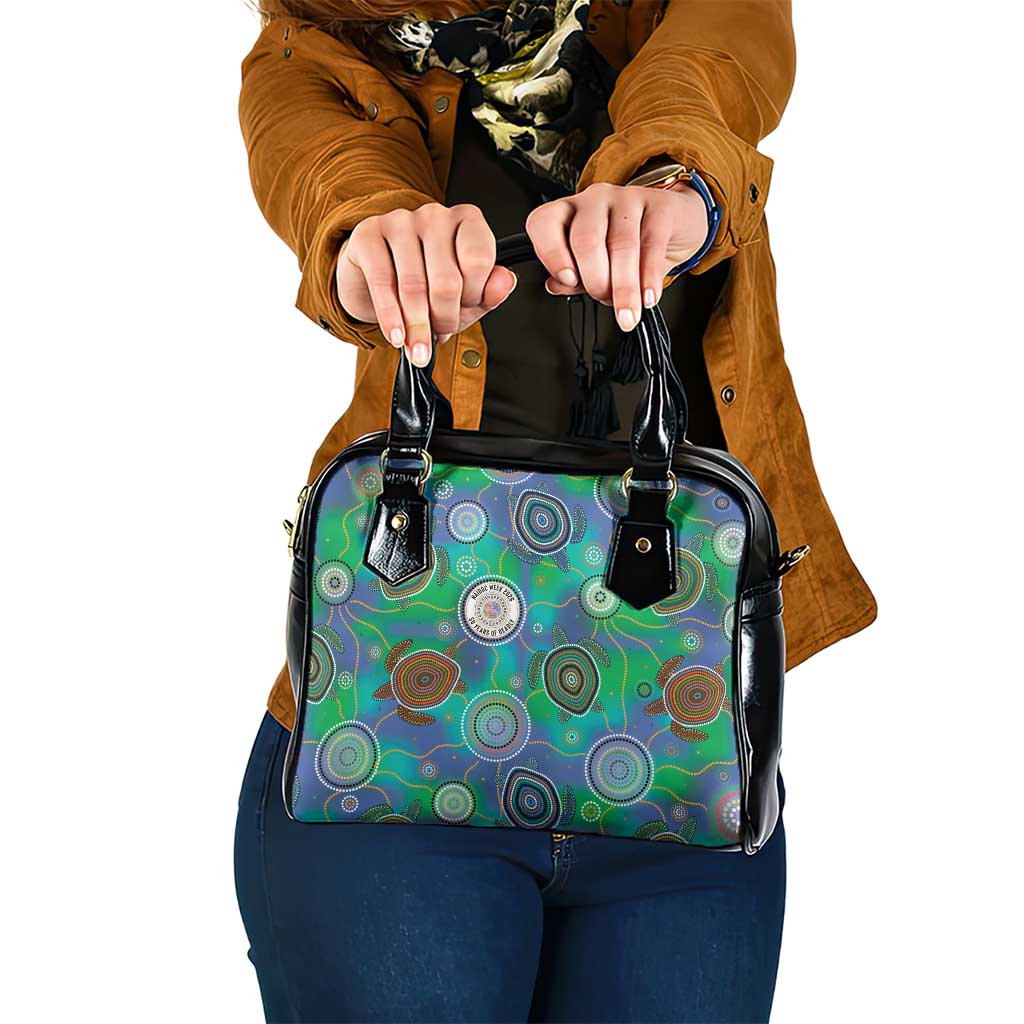 NAIDOC 50 Years of Deadly Shoulder Handbag Sea Turtle Aboriginal Dot Art