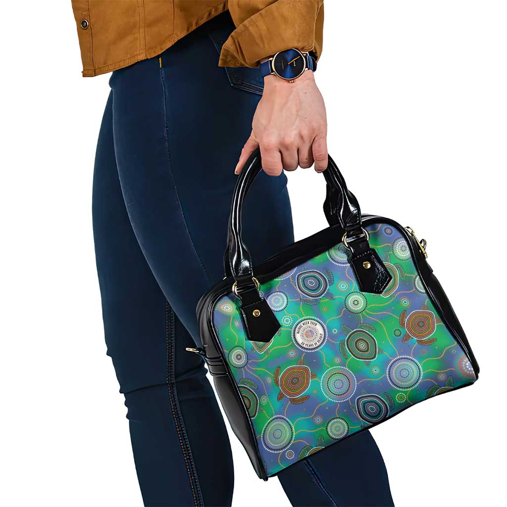 NAIDOC 50 Years of Deadly Shoulder Handbag Sea Turtle Aboriginal Dot Art