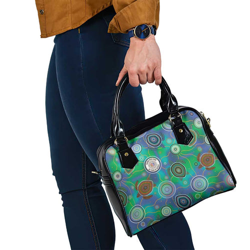 NAIDOC 50 Years of Deadly Shoulder Handbag Sea Turtle Aboriginal Dot Art