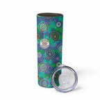 NAIDOC 50 Years of Deadly Skinny Tumbler Sea Turtle Aboriginal Dot Art