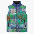 NAIDOC 50 Years of Deadly Sleeveless Puffer Jacket Sea Turtle Aboriginal Dot Art