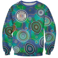NAIDOC 50 Years of Deadly Sweatshirt Sea Turtle Aboriginal Dot Art