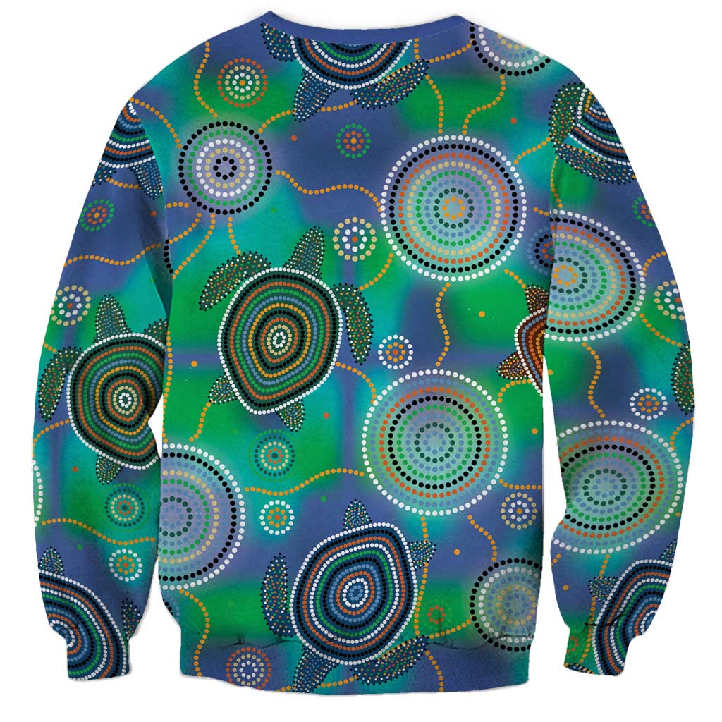 NAIDOC 50 Years of Deadly Sweatshirt Sea Turtle Aboriginal Dot Art