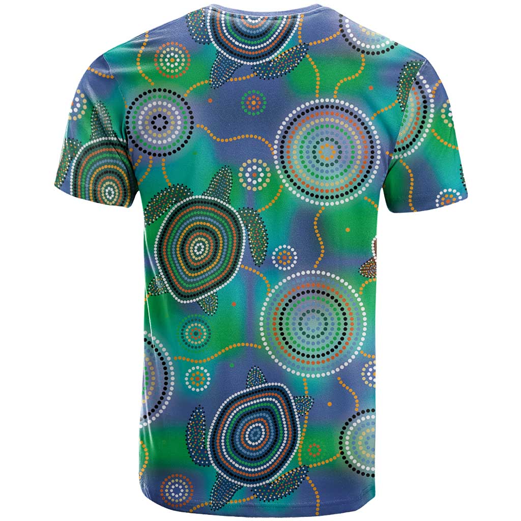 NAIDOC 50 Years of Deadly T Shirt Sea Turtle Aboriginal Dot Art
