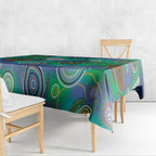NAIDOC 50 Years of Deadly Tablecloth Sea Turtle Aboriginal Dot Art