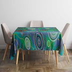 NAIDOC 50 Years of Deadly Tablecloth Sea Turtle Aboriginal Dot Art